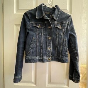 LAUREN JEANS CO PREMIUM Denim Cropped Jacket Size P/P EUC